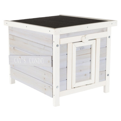  Portable Outdoor Cat House with Door