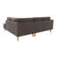 Corner Sofa with Wooden Legs In Scandinavian Style -69378145-69378144