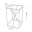 Butoves Glass Top Frame End Table