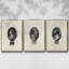 Ensemble de 3 pièces encadrées sur toile Royal Portraits-1113021896-1113021899