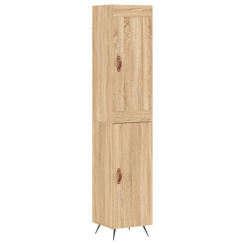 Mirijela 2 Door Manufactured Wood Wardrobe, Sonoma Oak