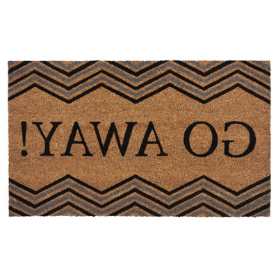 Overbury Non-Slip Chevron Outdoor Doormat