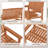 2-Person Patio Loveseat Garden Bench w/Slatted Backrest & Comfortable Armrests