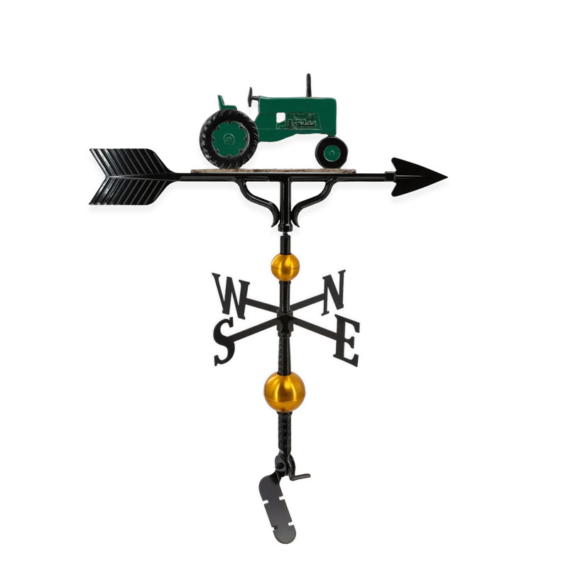 Deluxe Tractor Weathervane, Green