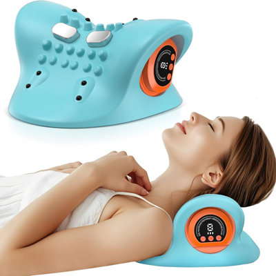 Neck Massager, 3 Modes Electric Neck And Shoulder Relaxer Pillow Massager With Heat &comfortable Stretching–6 Levels Massage Intensity For Neck & Shoulder Relaxation