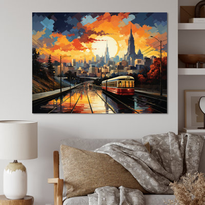Atlanta Popart Landscape V, reproduction d'art sur toile