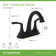 Elm Centerset Two Handle Bathroom Faucet with Push Pop Drain