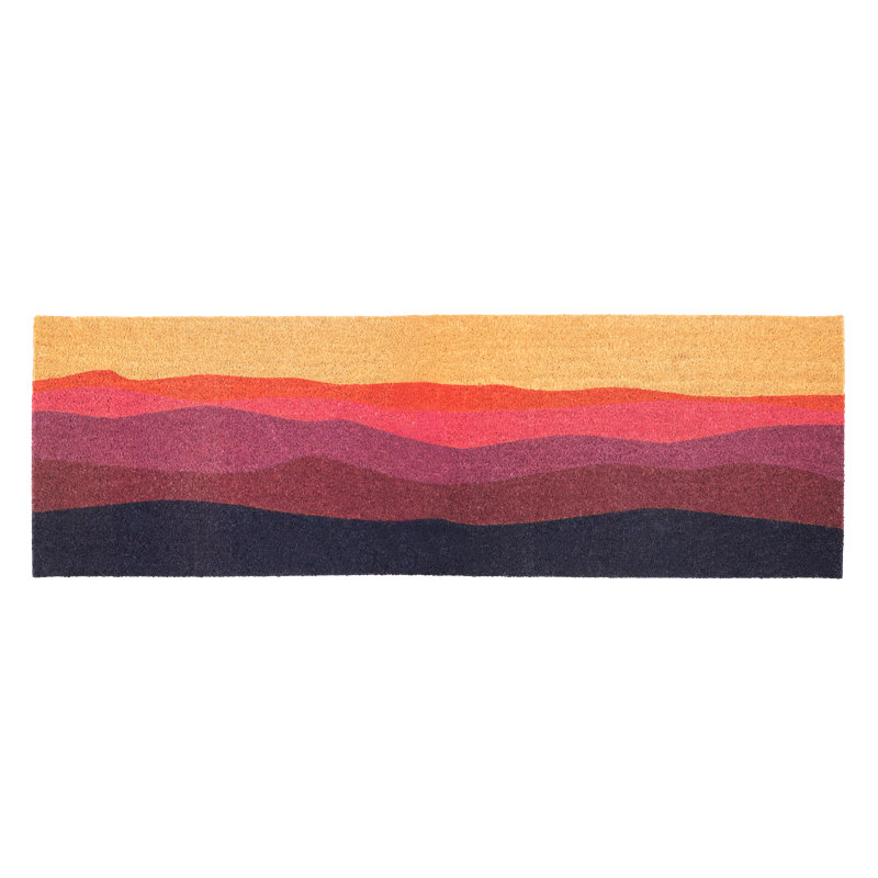 Paillasson Teshika Shades of Dawn, 18" W x 60" L - Non Slip