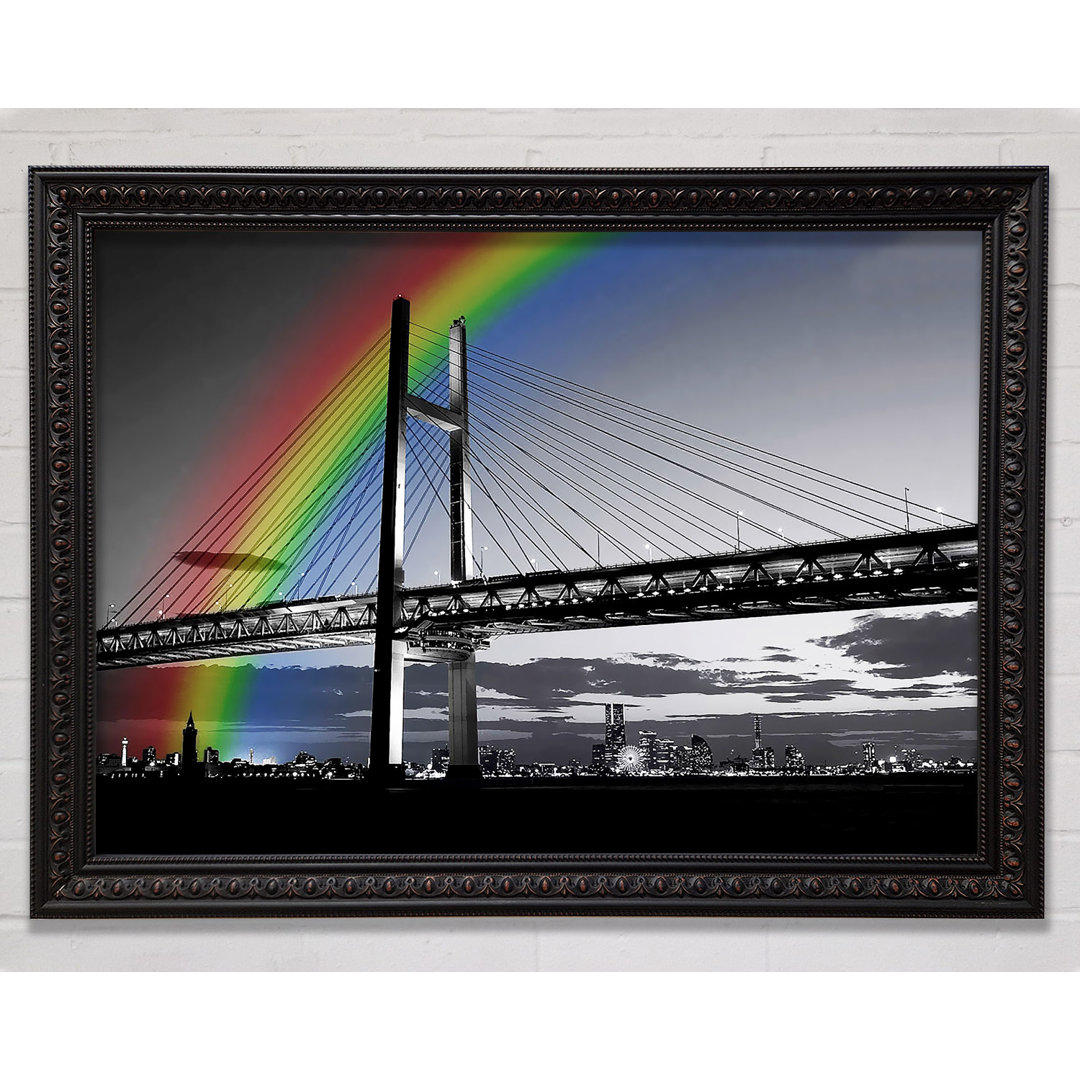 NYC Regenbogenbrücke B N W - Druck