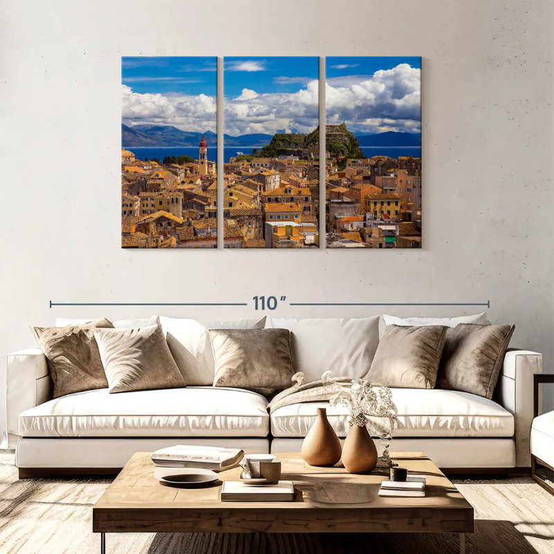 Nicci Corfu Cityscape, 48" H x 74" W