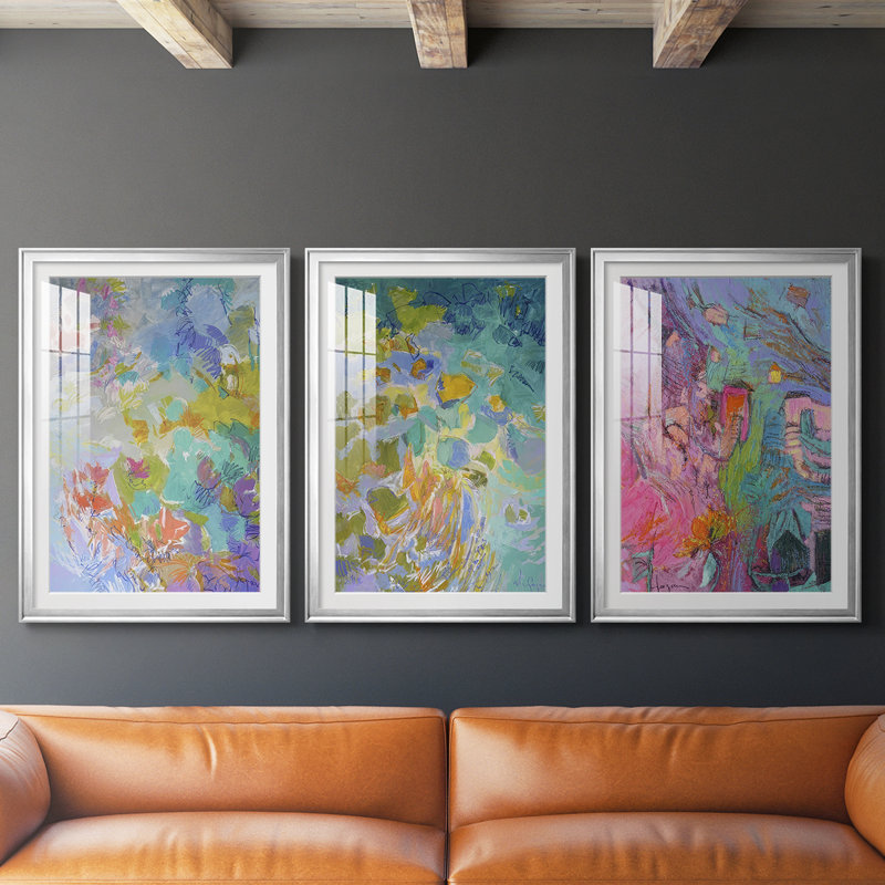 «Let Me Bloom I Am», reproduction sur mesure encadrée de qualité supérieure, mat, 3 pièces, H 21 po x l 30 po