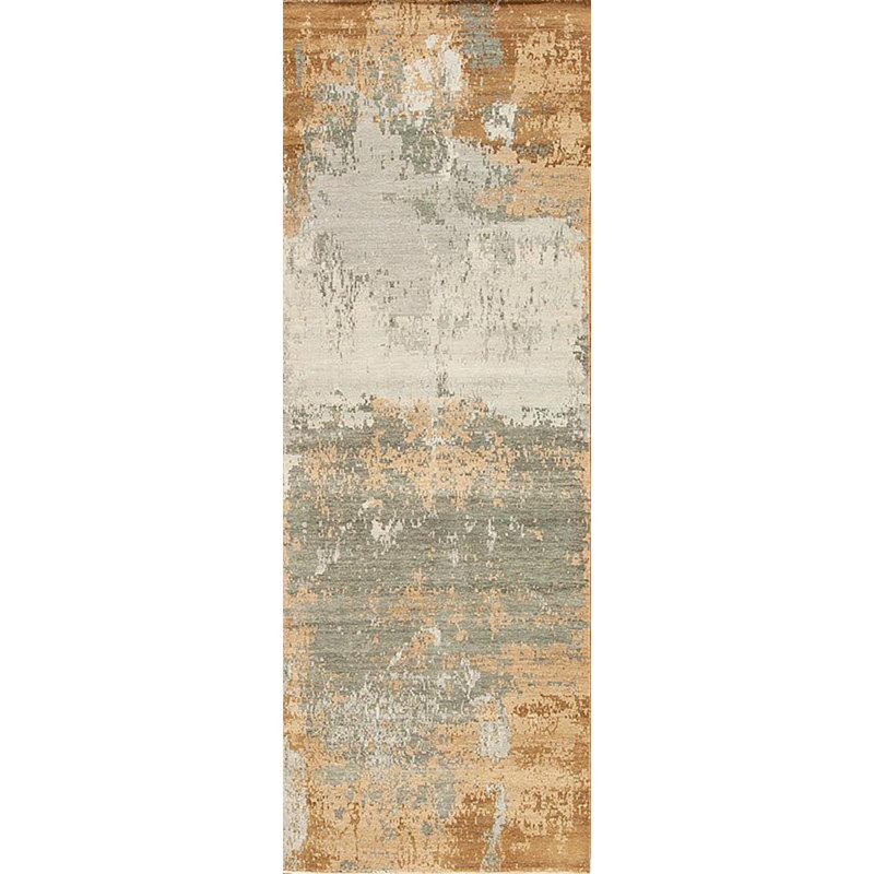 Whimsical R Handmade Wool Abstract Area Rug, Runner 2'6" x 12'