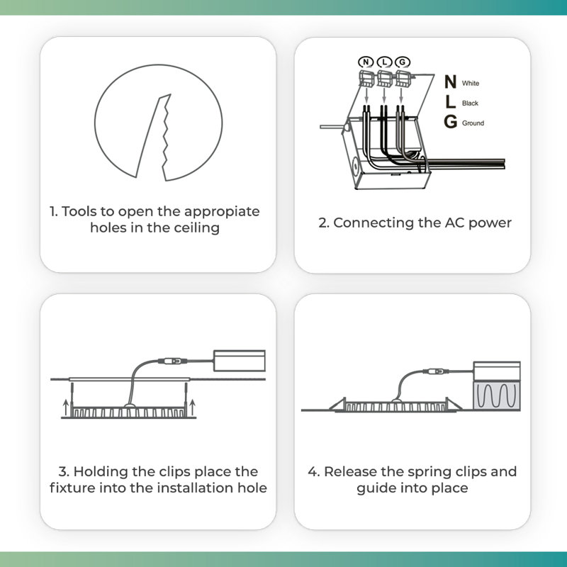 6" Slim Recessed LED, 12W, 3000K Warm White, Dimmable
