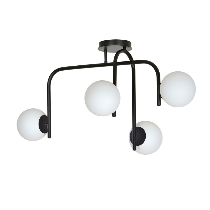 Gabilan 4 - Light Unique/Statement Pendant, Black