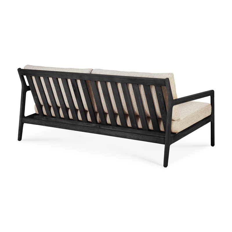 Jack Outdoor 3 - Seat Loveseat, Teak Black/Natural