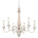 Barina 6 - Light Candle Style Classic Solid Wood Chandelier with Distressed Accents