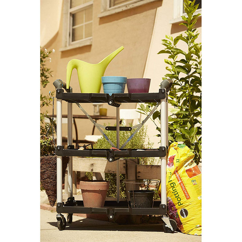 Chariot de service de rangement repliable avec outils olympia