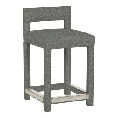 Utica By Thom Filicia Upholstered Counter Stool with Solid Wood Frame