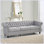 Canapé de style Chesterfield Dierdre 84,75 avec capitonnage à boutons