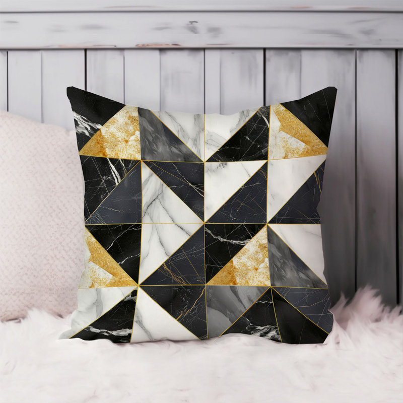 Abstract Geode Shapes II Modern, 18"H x 18"W