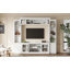 All-In-One Modern TV Stand With Bookcase, Entertainment Center With 4 Adjustable Shelves, Tempered Glass Doors, And Ample Storage Space For Tvs Up To 65-Inch-2054756651