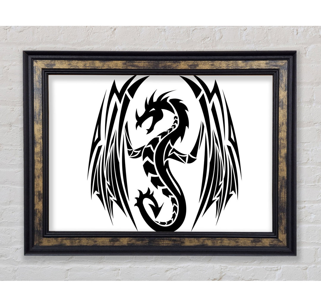 Tribal Wings Drache - Druck