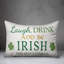  Housse et insert de coussin rectangulaire Laugh, Drink and Be Irish