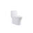1.1/1.6 GPF Tornado Flush One-Piece Toilet Elongated, Siphonic S-Trap 12",Soft Closing Seat, Button On Tank Top ,Powerful Dual Flush MAP 1000G, Comfort Chair Seat ADA Height 17", Glossy White