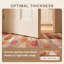 Tapis Warmfront moderne à rayures effet pinceau orange, rouge et crème, antidérapant, à poils courts, pour intérieur et extérieur, adapté aux animaux domestiques, idéal pour le salon, la chambre, la salle à manger, l'entrée, le couloir, le bureau, la cuisine, les zones de passage intensif, facile à nettoyer, imprimé, ultra doux, à bords ourlés et lavable.-121219860