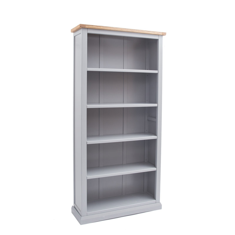 Ireland Bookcase, (5 Shelves) H180 x W90 x D30cm, Grey