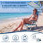 2 chaises de plage portatives avec abat-jour, 4 positions-1242757274
