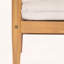 Canapé d'extérieur en bois d'acacia à gauche