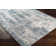 Tapis bleu sarcelle / gris Adilynn