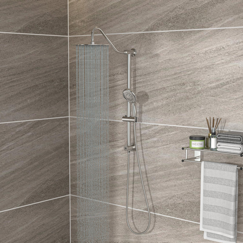 Complete Shower System, Brushed Nickel