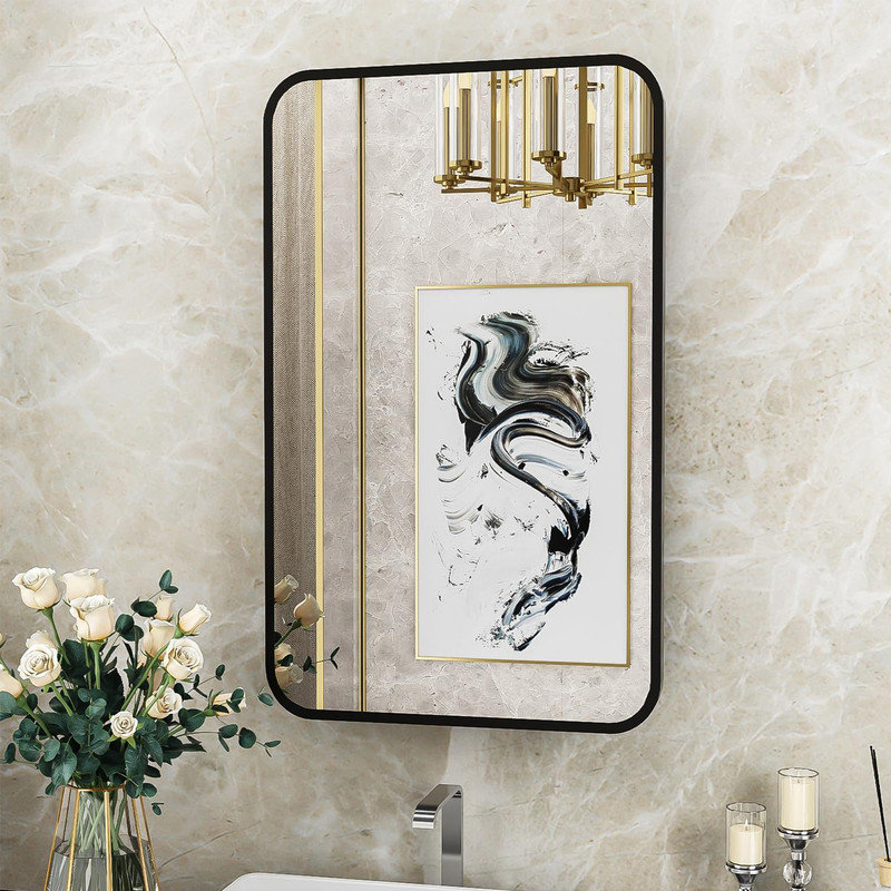 Rebrilliant Medicine for Bathroom with Vanity Mirror,Recessed