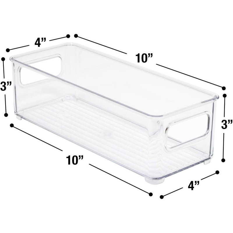 Boîtes de rangement en plastique empilables Sorbus