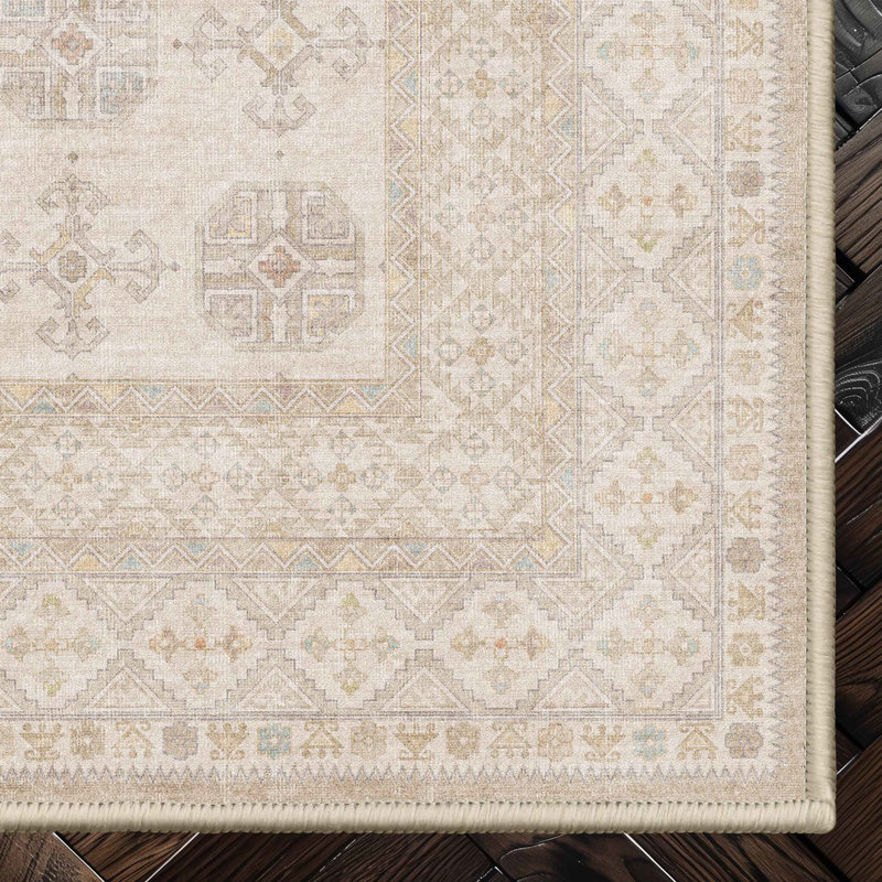 Tapis oriental rétro Espy Vienna, Rectangle 3 pi 11 po x 5 pi 3 po