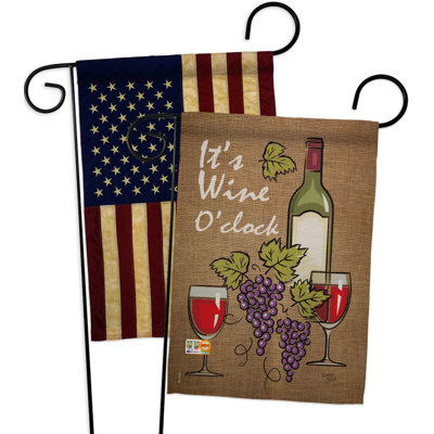 Double Sided 18.5'' H x 13'' W Polyester Garden Flag