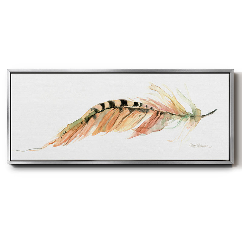 Tail Feather IV- Framed Canvas