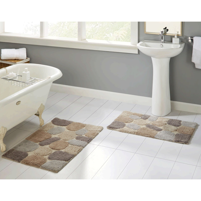 Creline Bath Rug Set, Amethyst, 24"W x 40"L, 21"W x 34"L