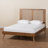 Crawley Yorkshire Ash Walnut Finished Wood Platform Bed Queen 58.1'' H X 63.8'' W X 83.4'' L-1490583361