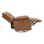 Fauteuil inclinable électrique pivotant en cuir véritable Grain-218667222