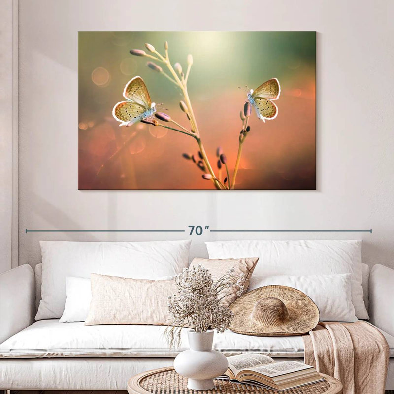 Brampt Butterfly Pair, 32" H x 48" W