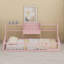 Base de lit avec tablettes de rangement peu encombrantes-800419360