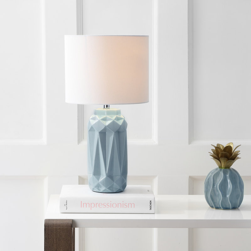 Lampe de table bleu clair 18 po Coto