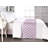 Ambesonne Abstract Bed Runner Simple Flower Elements Fuchsia and White-106943632