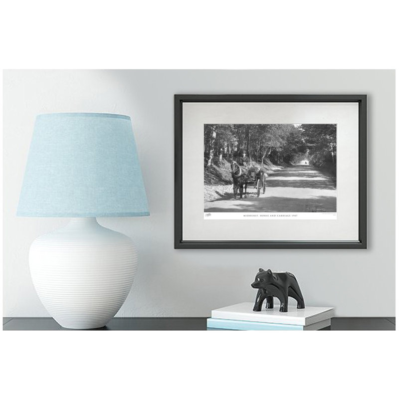 Midhurst, Horse And Carriage 1907 by Francis Frith - Single Picture Frame Print, 45cm H x 60cm W x 2.3cm D