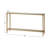 Mirrored Glass Top Metal Console Table