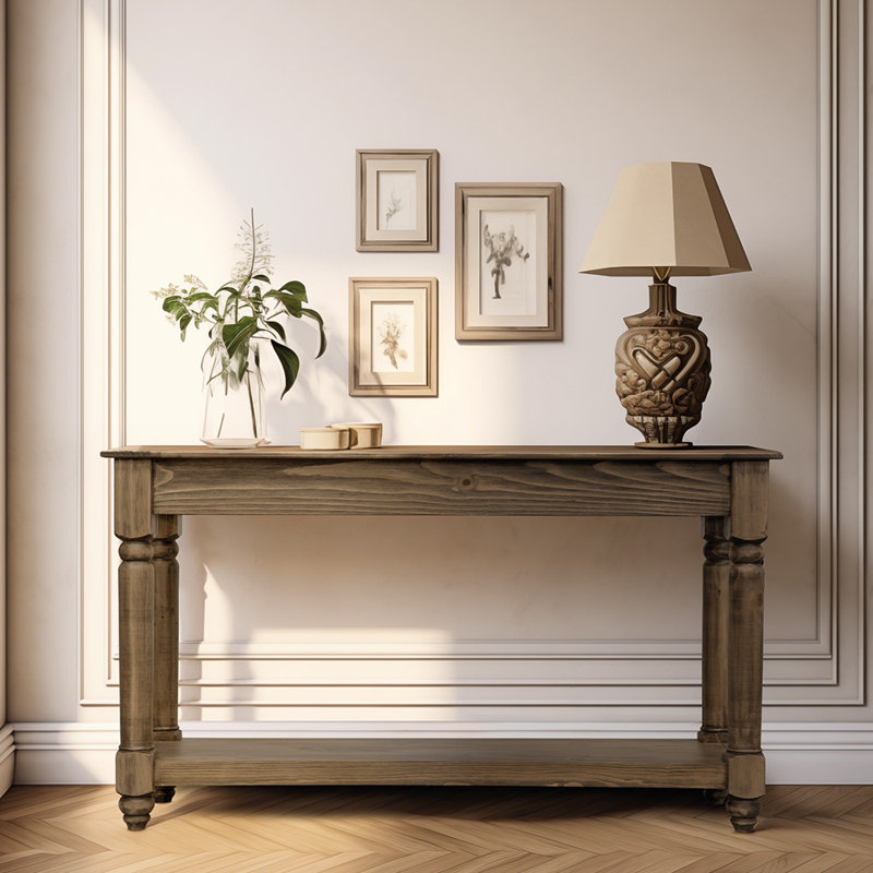 Adomas 48.75'' Solid Wood Console Table