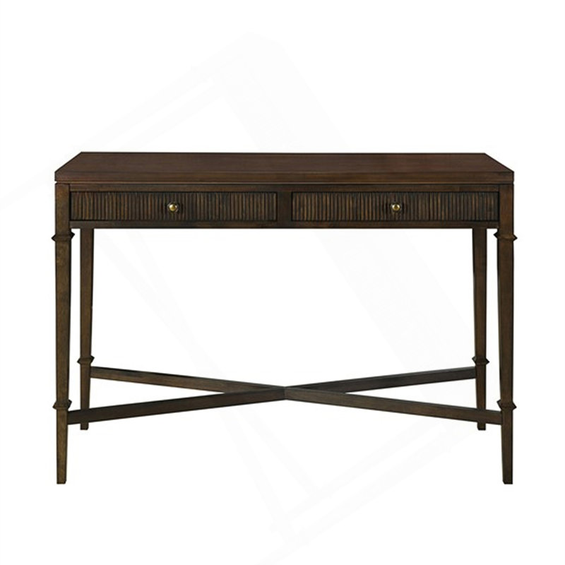 Fluted 2-Drawer Storage Console Table
